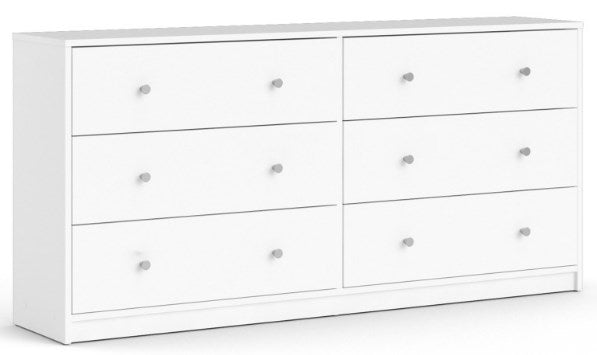 May Chest of 6 Drawer in White