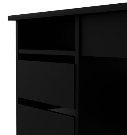 Function Plus Desk 3+1 Handle Free Drawer in Black