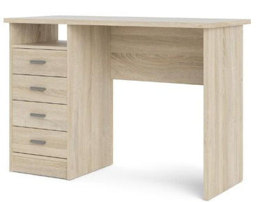 Function Plus 4 Drawer Desk in Oak