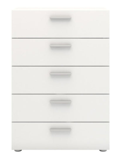 Pepe Chest of 5 Drawer in White