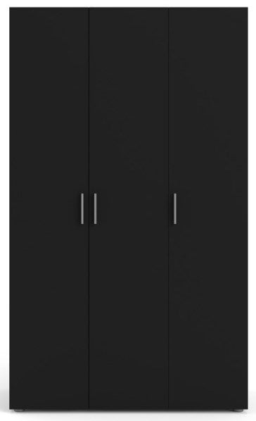 Pepe Wardrobe with 3 Door in Black