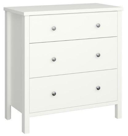 Tromso Off White 3 Drawer Chest