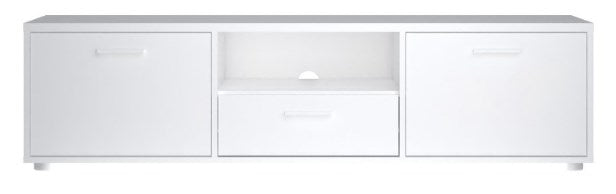 Media White TV Unit with 2 Door 1 Drawer 147cm