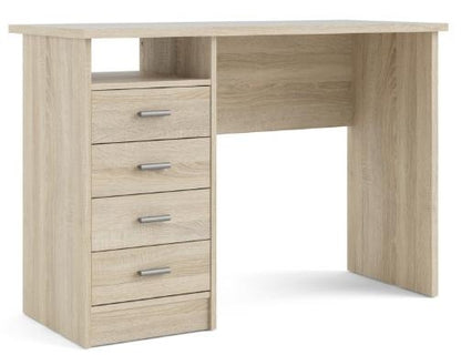 Function Plus 4 Drawer Desk in Oak