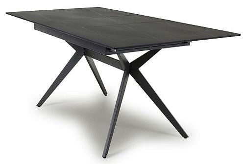 Timor Black Sintered Stone 180cm Extending Dining Table