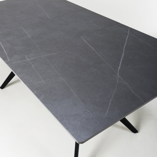 Timor Grey Sintered Stone 180cm Extending Dining Table