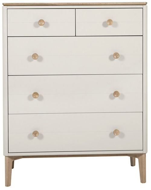 Vida Living Marlow Cashmere Oak 2 Over 3 Drawer Chest