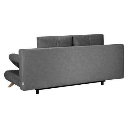 Athell Charcoal Fabric 3 Seater Sofabed with Storage