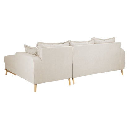 Elegant Beige Right-Facing Corner Sofa for Ultimate Comfort