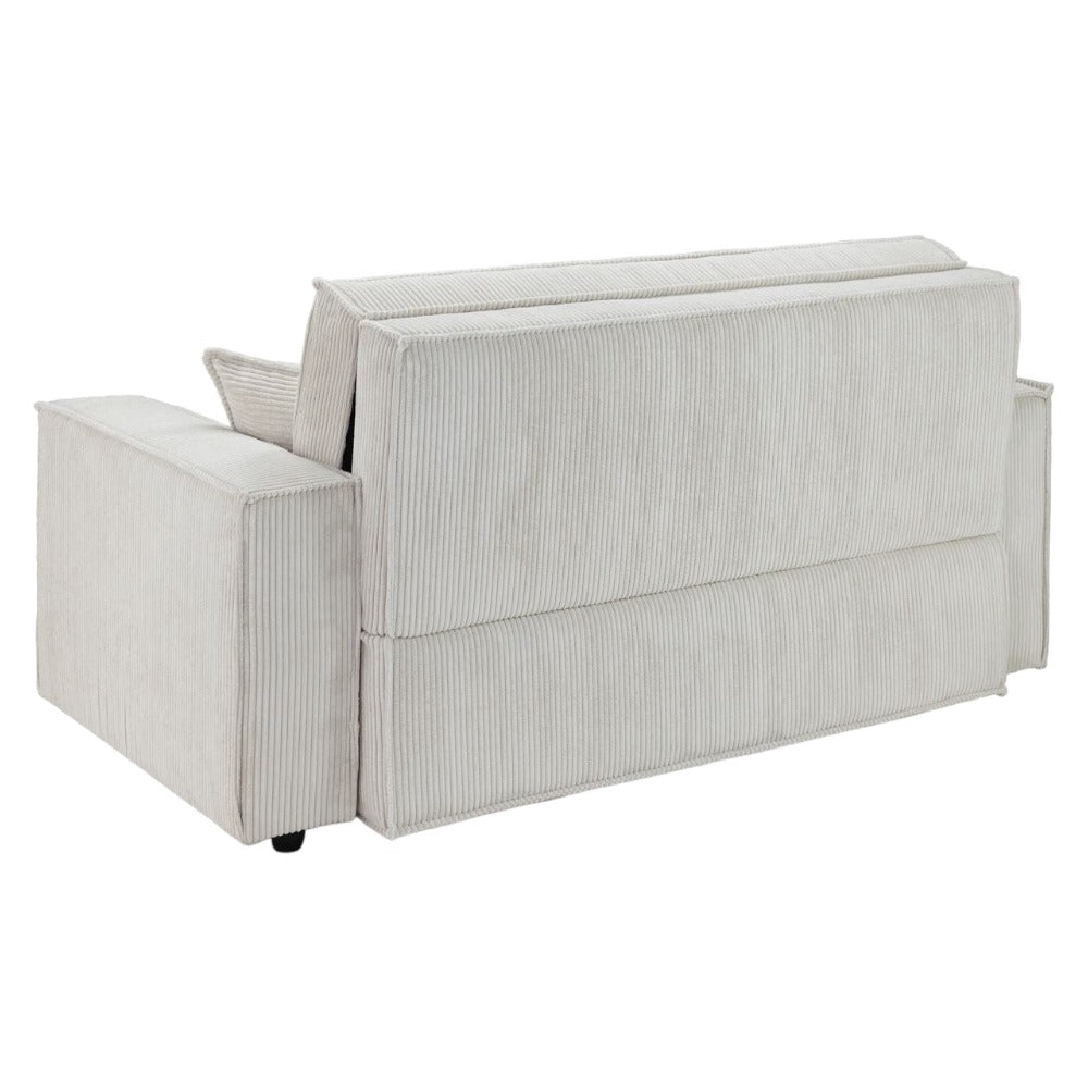 Cassia Beige 2 Seater Sofabed with Storage