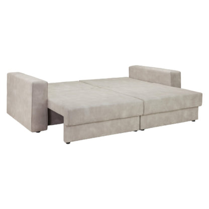 Clover Beige Fabric 4 Seater Sofabed with Storage