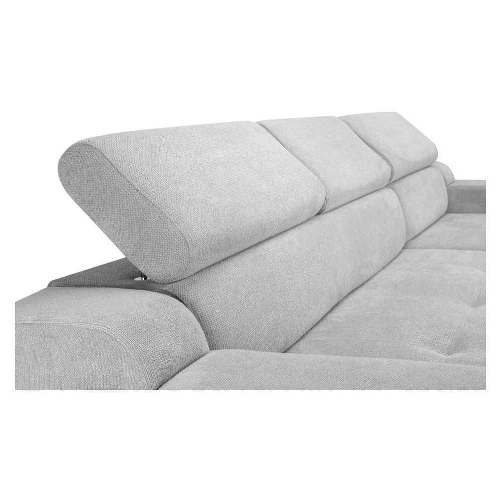 Dahlia Electric Beige Right Hand Facing Corner Sofabed with Storage