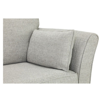 Delta Grey Fabric 4 Seater Sofa