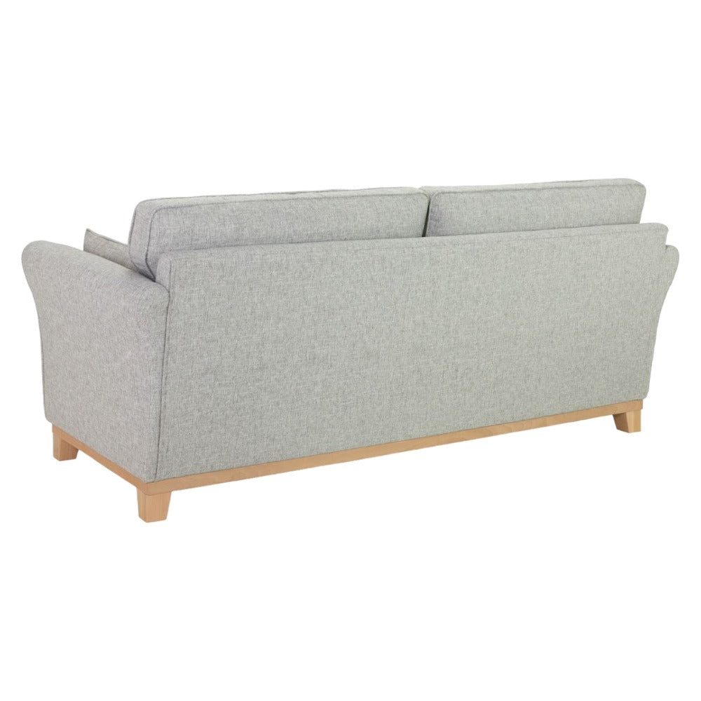 Delta Grey Fabric 4 Seater Sofa