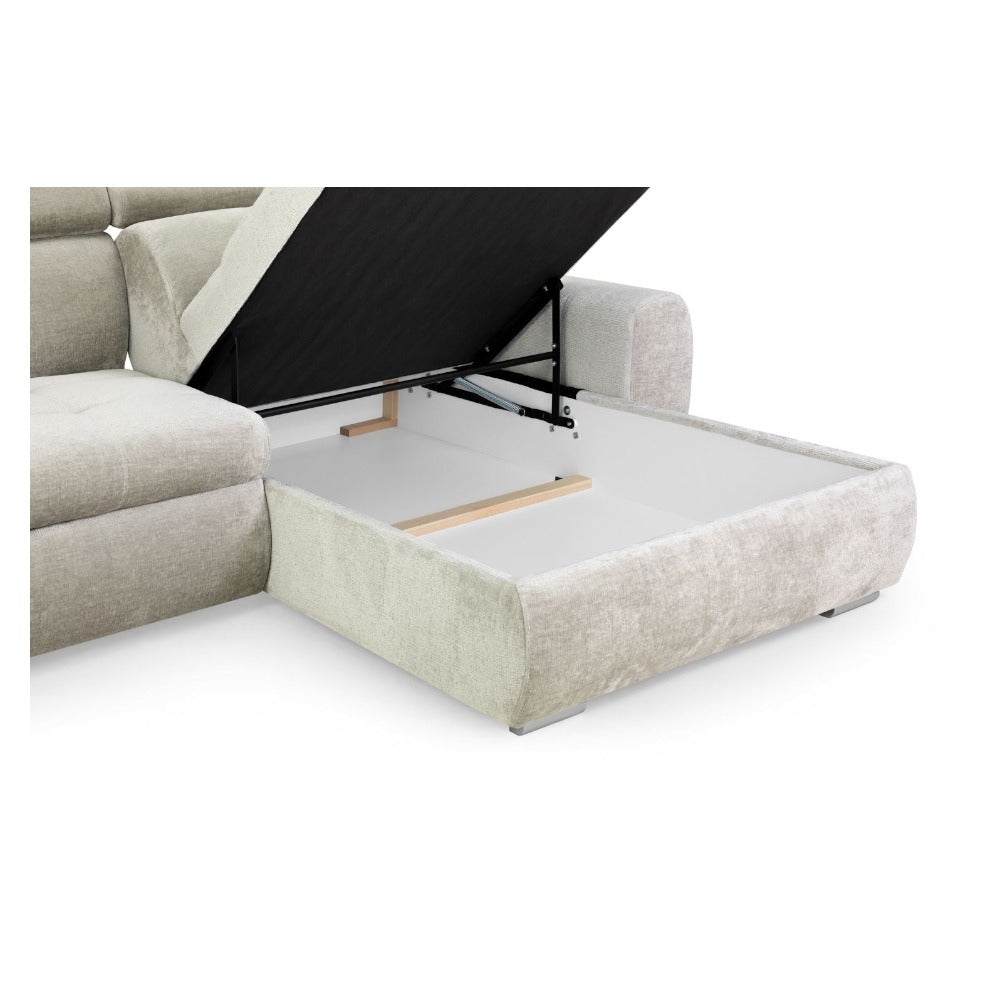 Fenix Mocha Universal Corner Sofabed with Storage