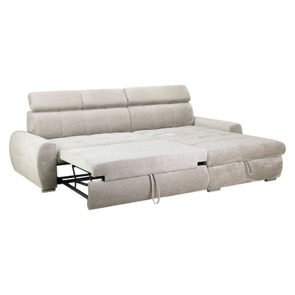 Fenix Mocha Universal Corner Sofabed with Storage