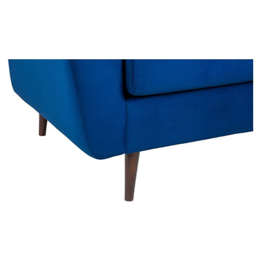 Halston Plush Blue Left Hand Facing Corner Sofa