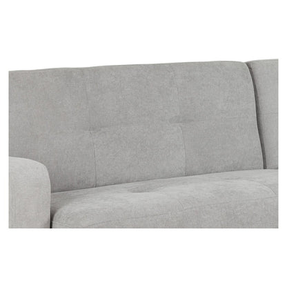 Kair Grey Plush Universal Corner Sofabed with Storage