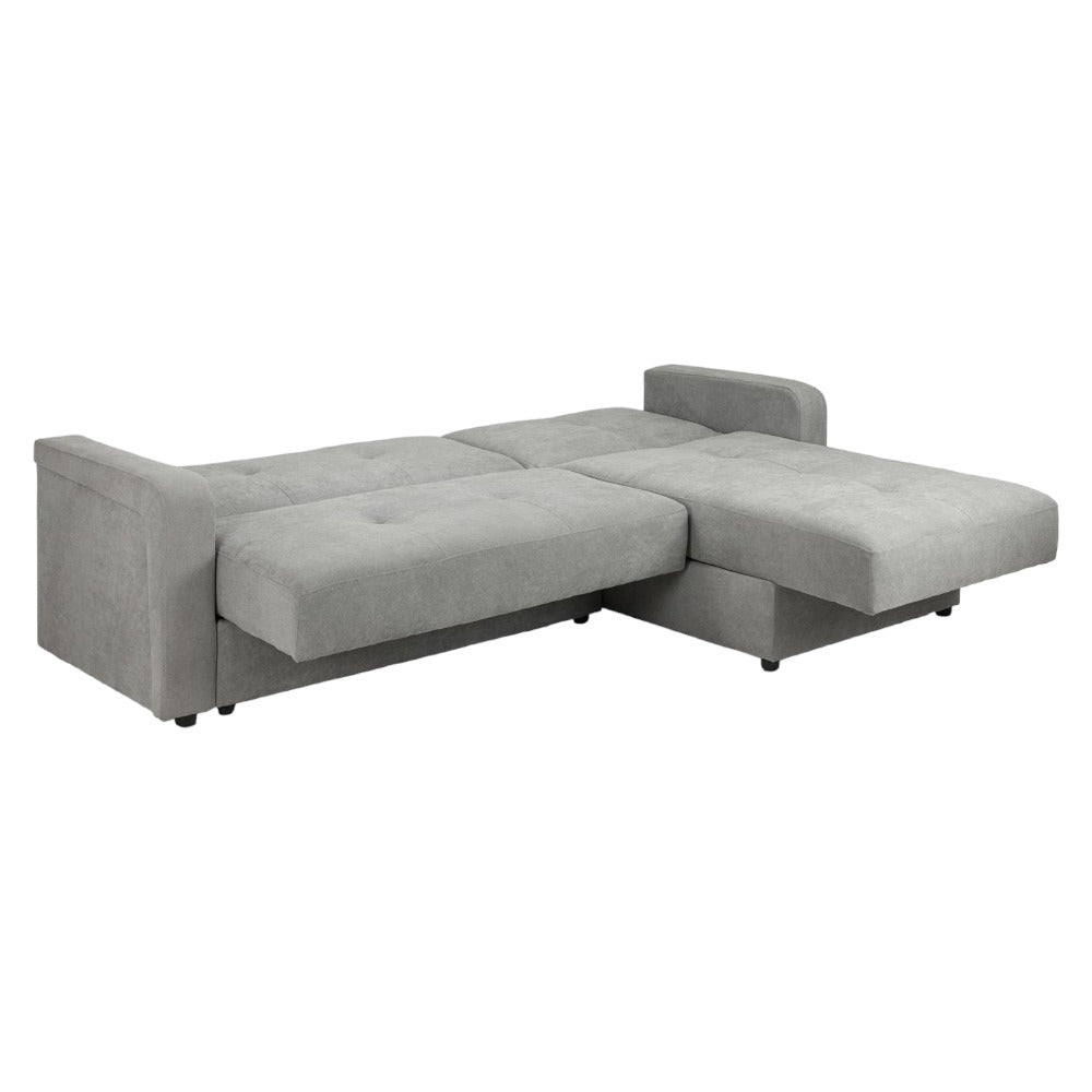 Kair Grey Universal Corner Sofabed with Storage