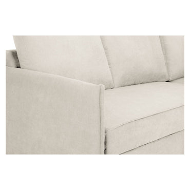 Miel Plush Beige Universal Corner Sofabed with Storage