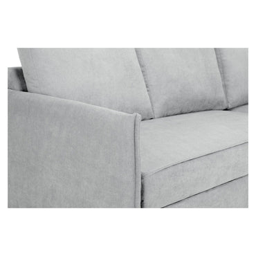 Miel Plush Grey Universal Corner Sofabed with Storage