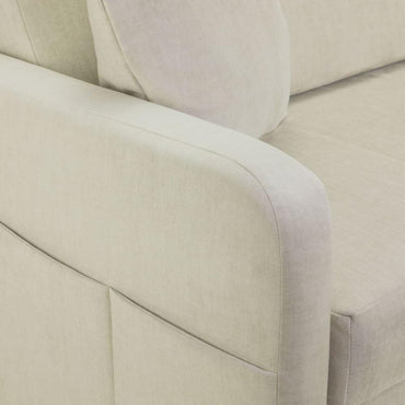 Penelope Beige 2 Seater Sofabed with Storage