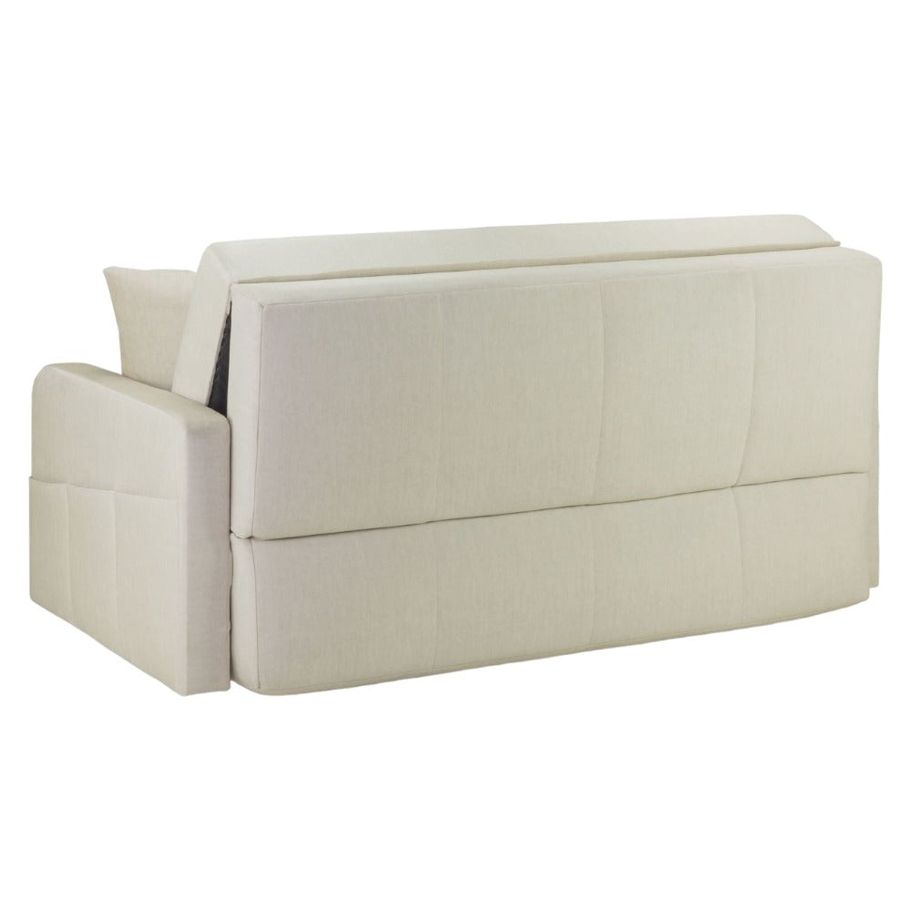 Penelope Beige Fabric 3 Seater Sofabed with Storage