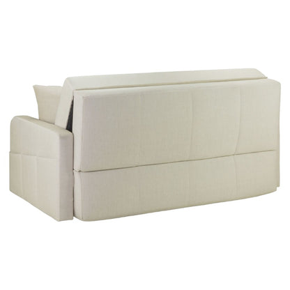 Penelope Beige Fabric 3 Seater Sofabed with Storage