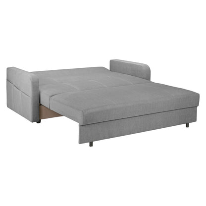 Penelope Grey Fabric 3 Seater Sofabed with Storage