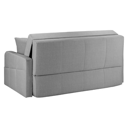 Penelope Grey Fabric 3 Seater Sofabed with Storage