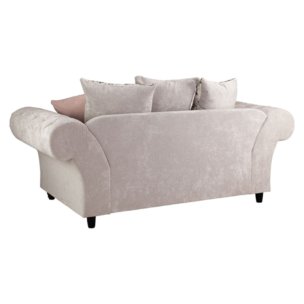 Roma Chesterfield Beige 2 Seater Sofa