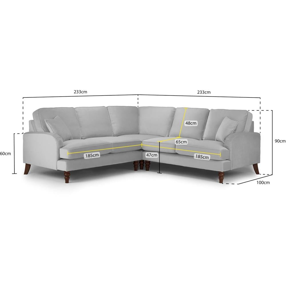 Elegant Beige Large Corner Sofa - Ultimate Comfort & Style