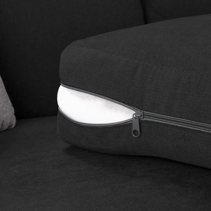 Verona Black Large Corner Sofabed