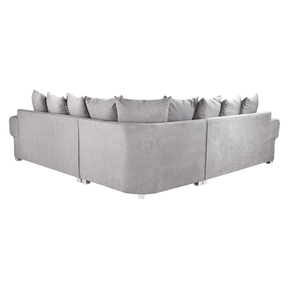 Verona Scatterback Grey Large Corner Sofabed