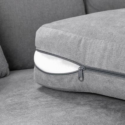 Verona Scatterback Grey Right Hand Facing Corner Sofabed