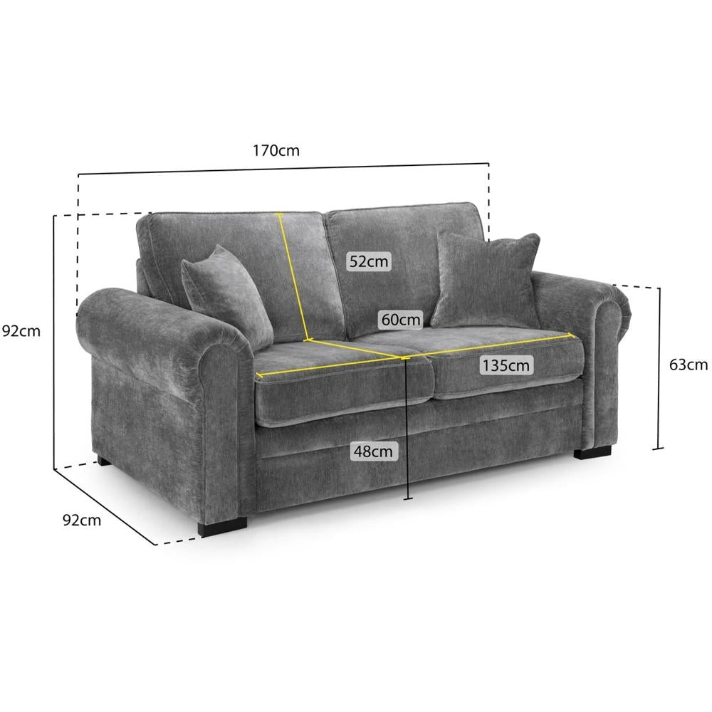 Willow Grey 2 Seater Sofa