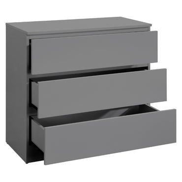 Oslo Grey 3 Drawer Small Chest