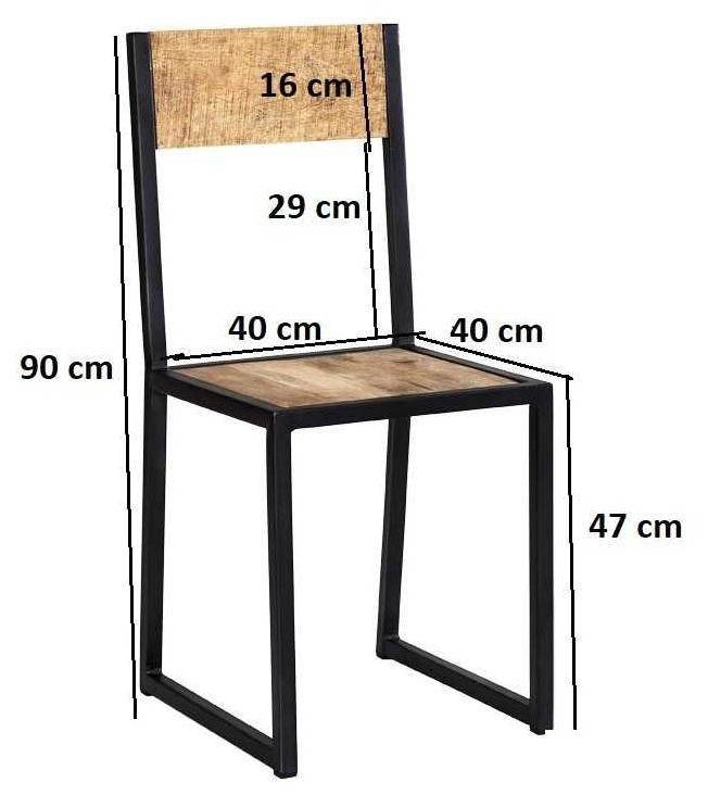 Cosmo Industrial Brown Dining Chair (Sold In Pairs)