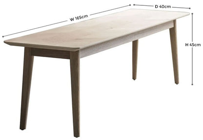 Milano Oak Dining Bench