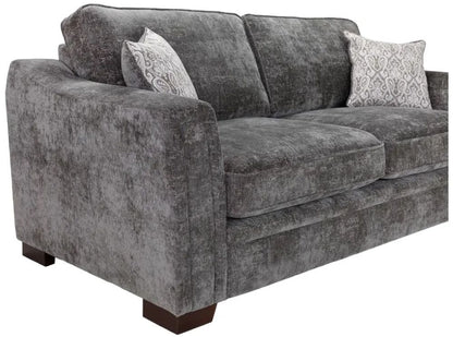 Astrid Grey Fabric 4 Seater Sofa