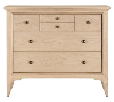 Willis and Gambier Toulon Oak 6 Drawer Tallboy Chest