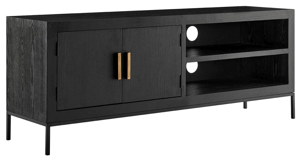 Brixton Black 2 Door TV Unit