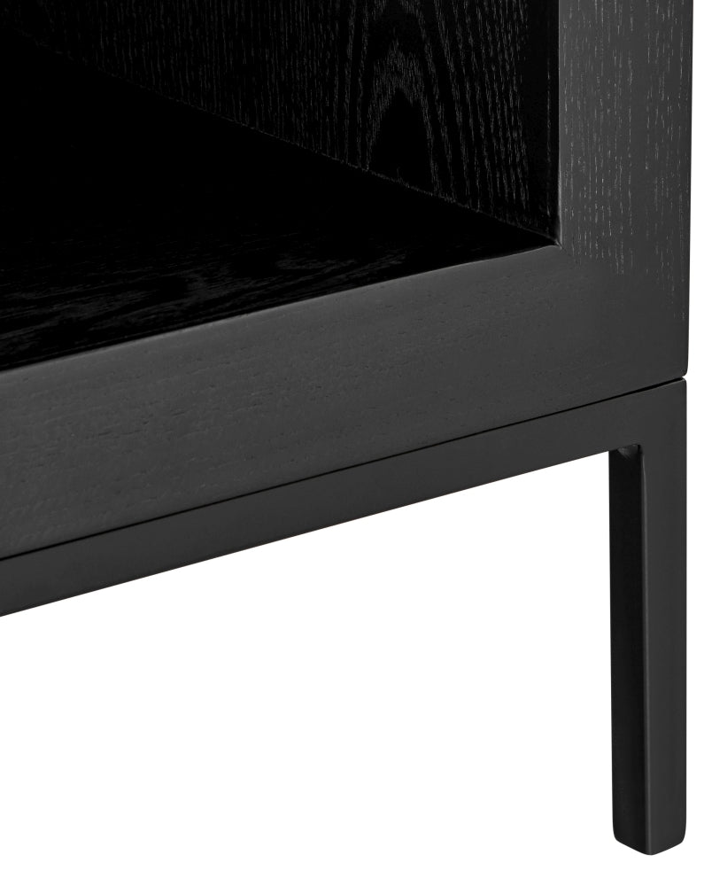 Brixton Black 2 Door TV Unit