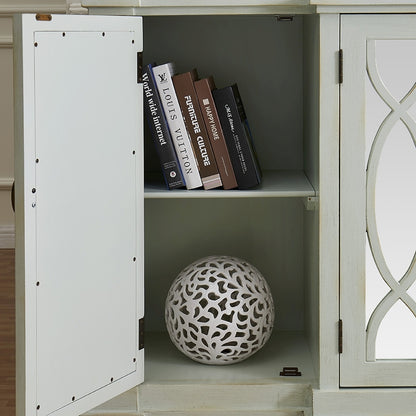 Modena Grey Mirrored 4 Door Sideboard