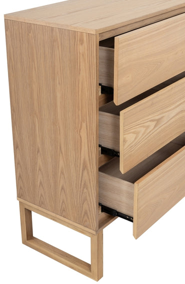 Philip Oak 6 Drawer Chest