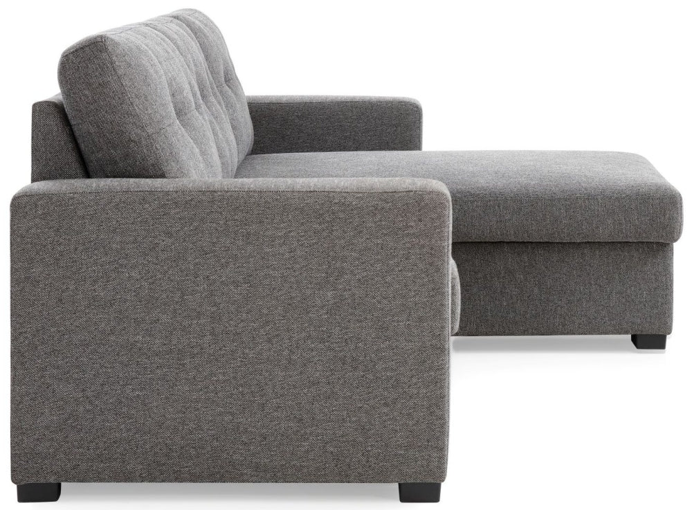 Hampton Grey Fabric Corner Sofabed