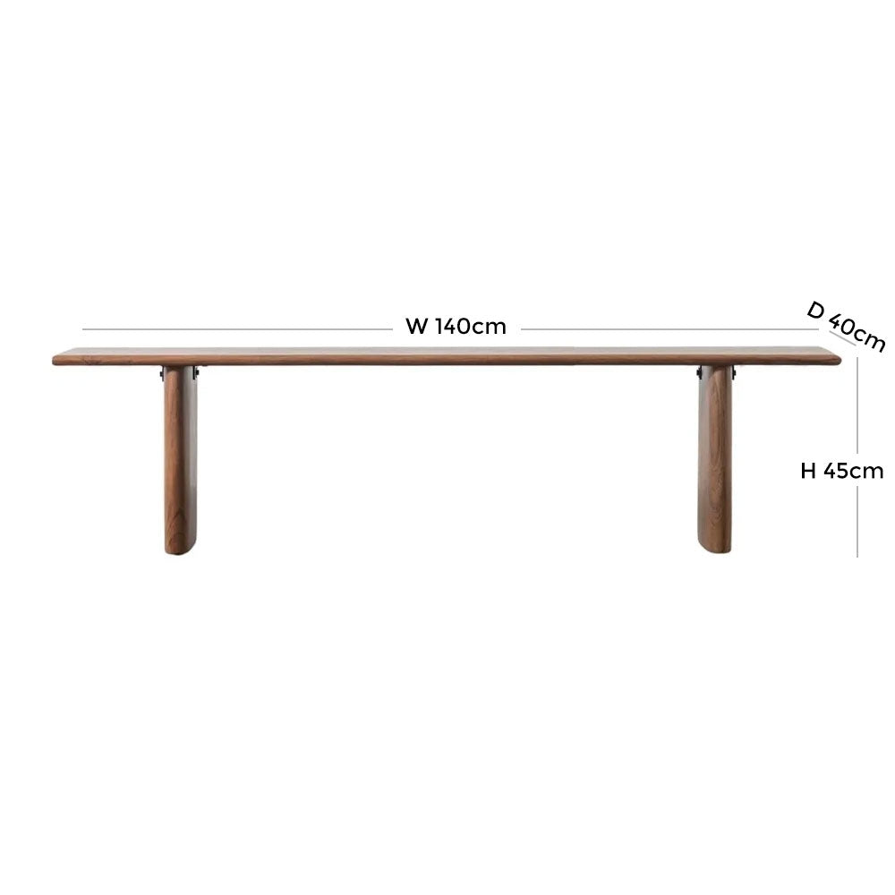 Borden Acacia Wood 140cm Dining Bench