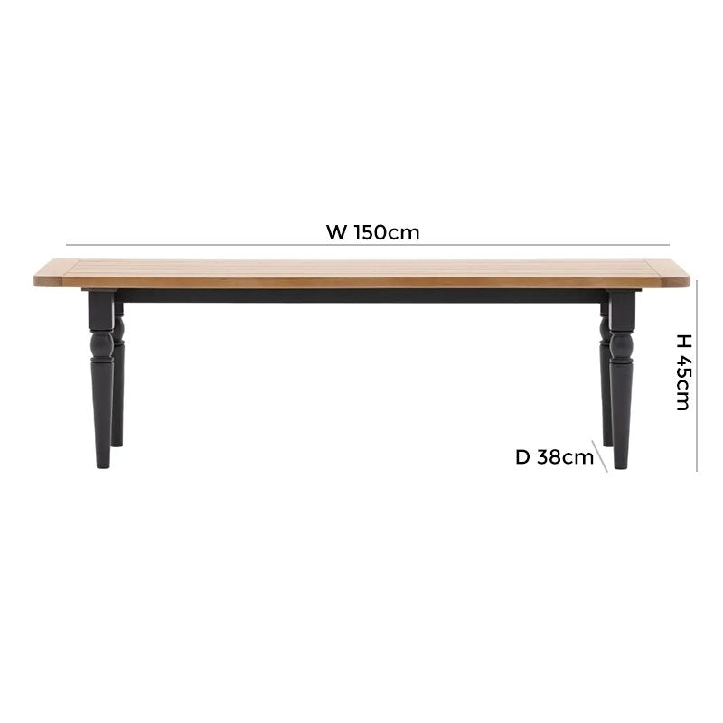 Eton Meteor Dining Bench