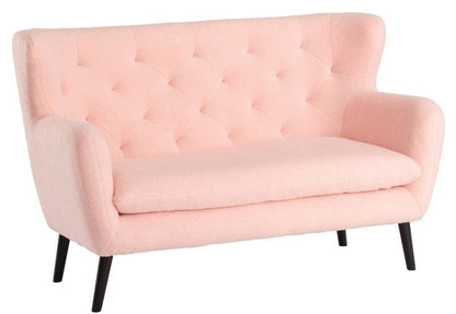 Yak Velvet Fabric 2 Seater Sofa - Comes in Grey, Royal Blue, Pink and White Options