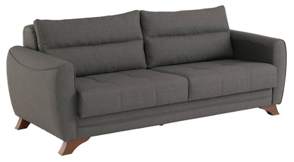 Aykon Fabric 3 Seater Sofa - Comes in Charcoal and Beige